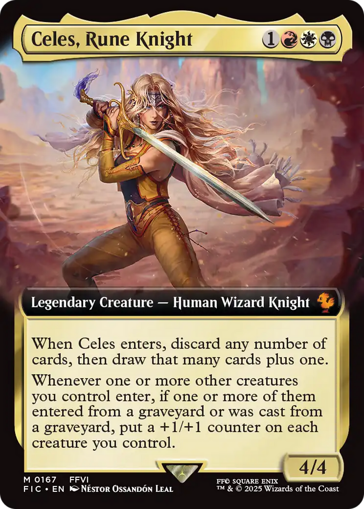 Celes, Rune Knight (Extended Art) [FINAL FANTASY Commander] | RetroPlay Games