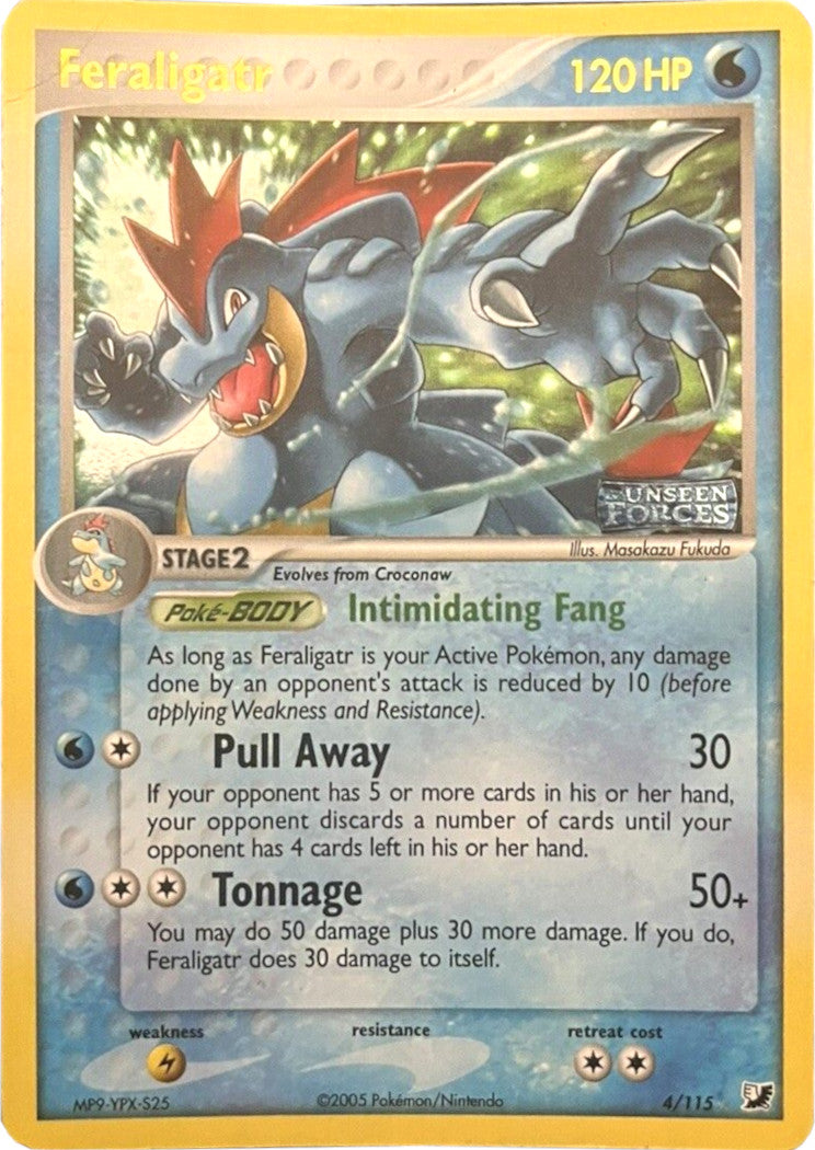 Feraligatr (4/115) (Stamped) [EX: Unseen Forces] | RetroPlay Games