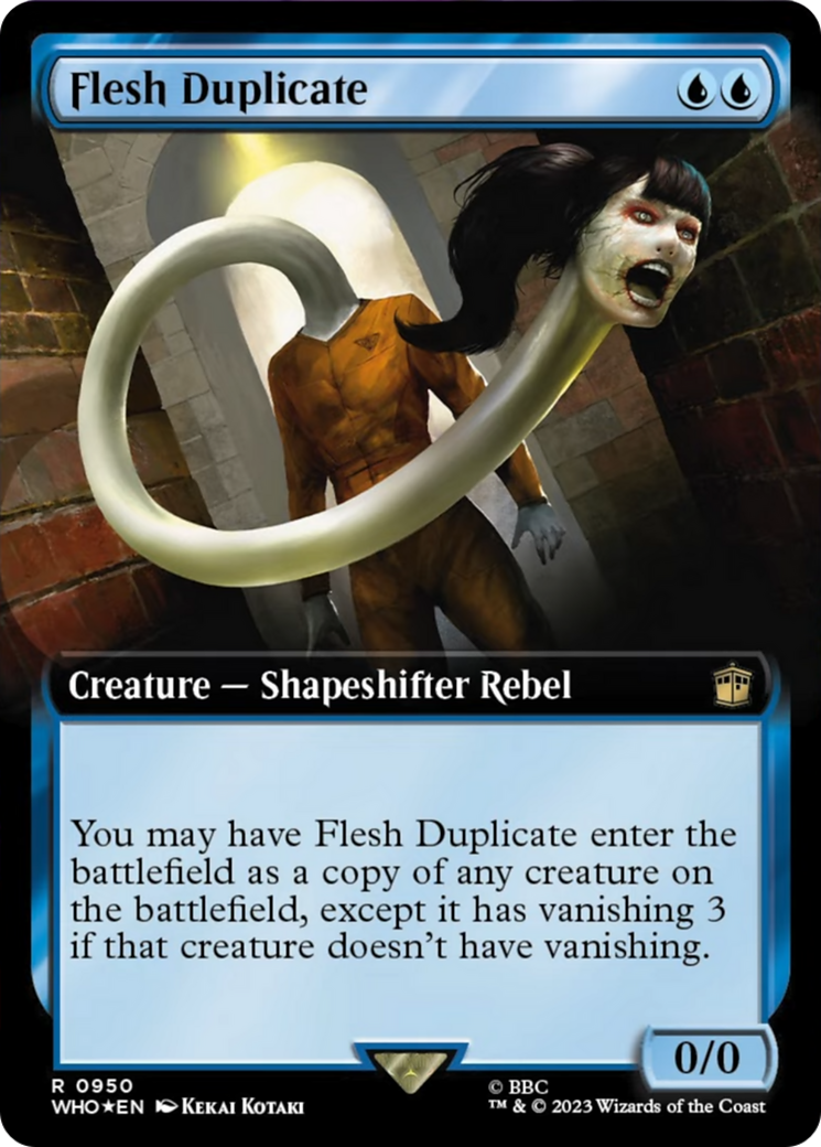 Flesh Duplicate (Extended Art) (Surge Foil) [Doctor Who] | RetroPlay Games