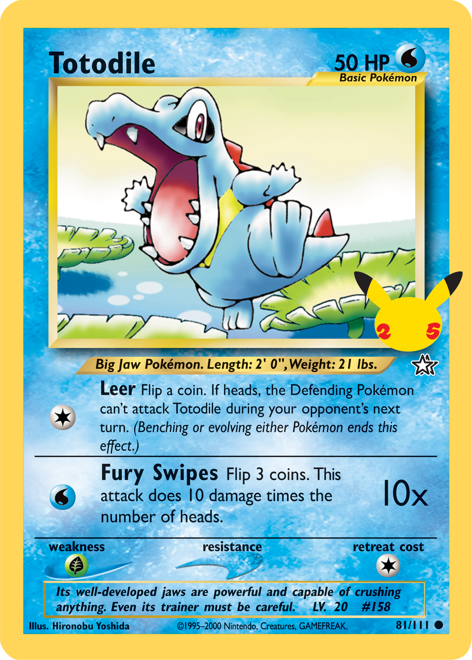 Totodile (81/111) (Jumbo Card) [First Partner Pack] | RetroPlay Games