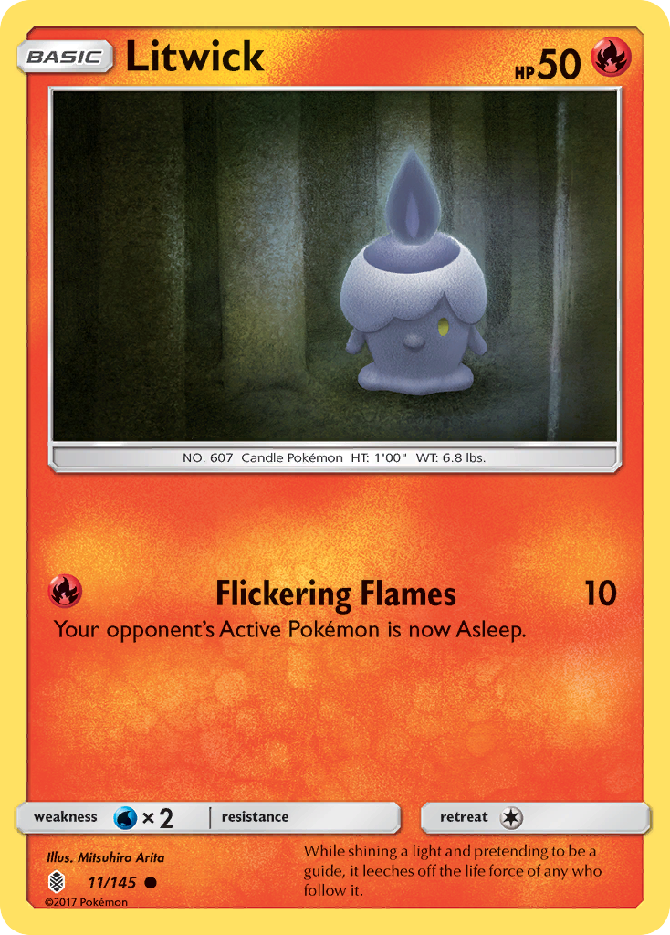 Litwick (11/145) [Sun & Moon: Guardians Rising] | RetroPlay Games