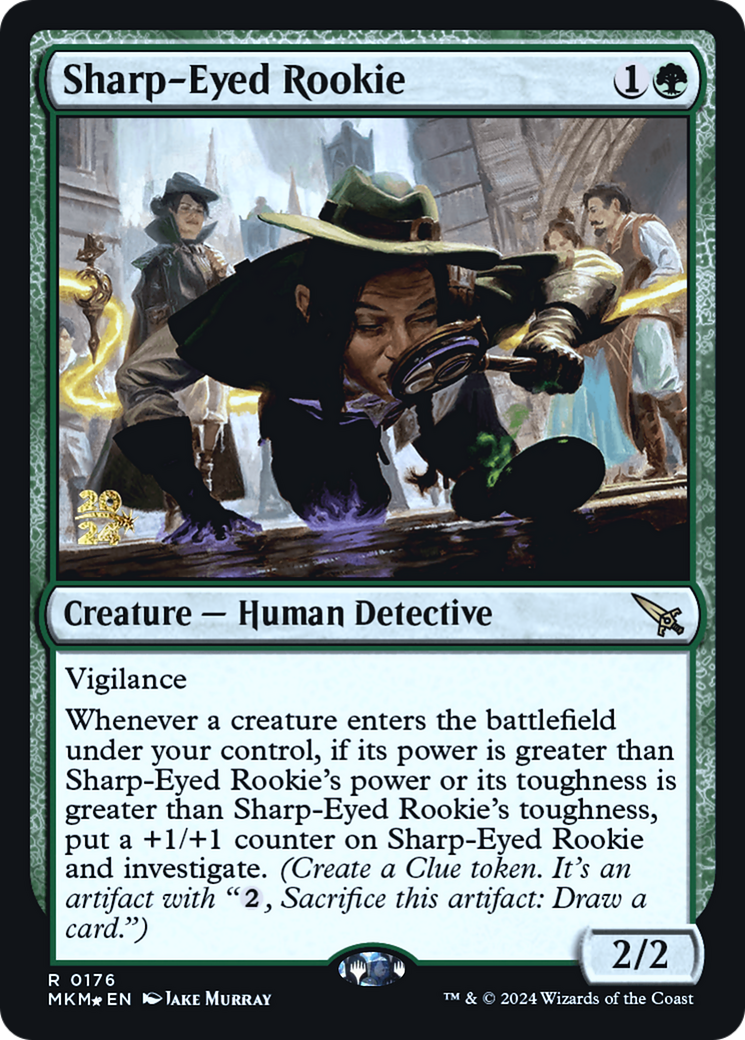 Sharp-Eyed Rookie [Murders at Karlov Manor Prerelease Promos] | RetroPlay Games