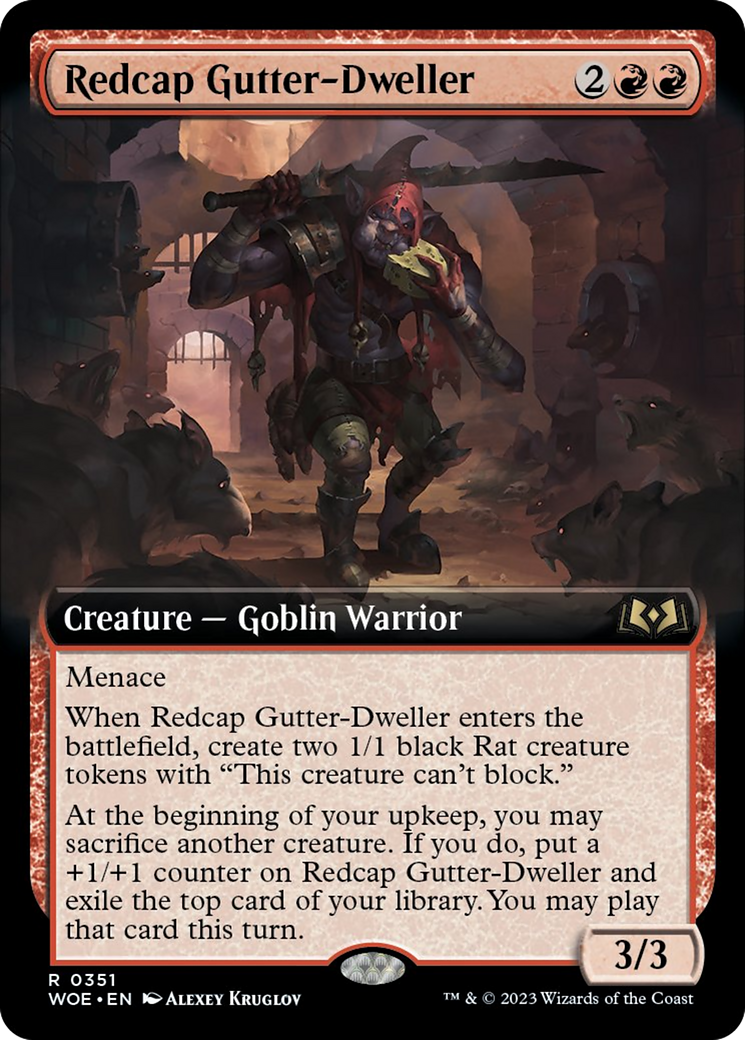 Redcap Gutter-Dweller (Extended Art) [Wilds of Eldraine] | RetroPlay Games