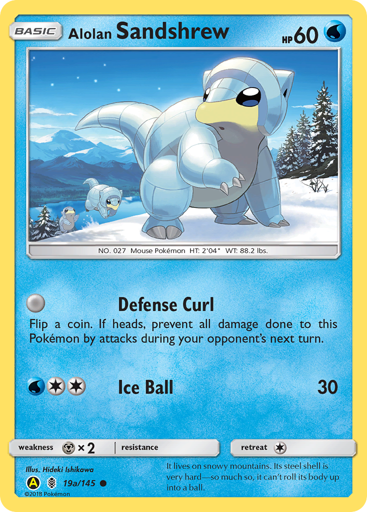 Alolan Sandshrew (19a/145) [Alternate Art Promos] | RetroPlay Games