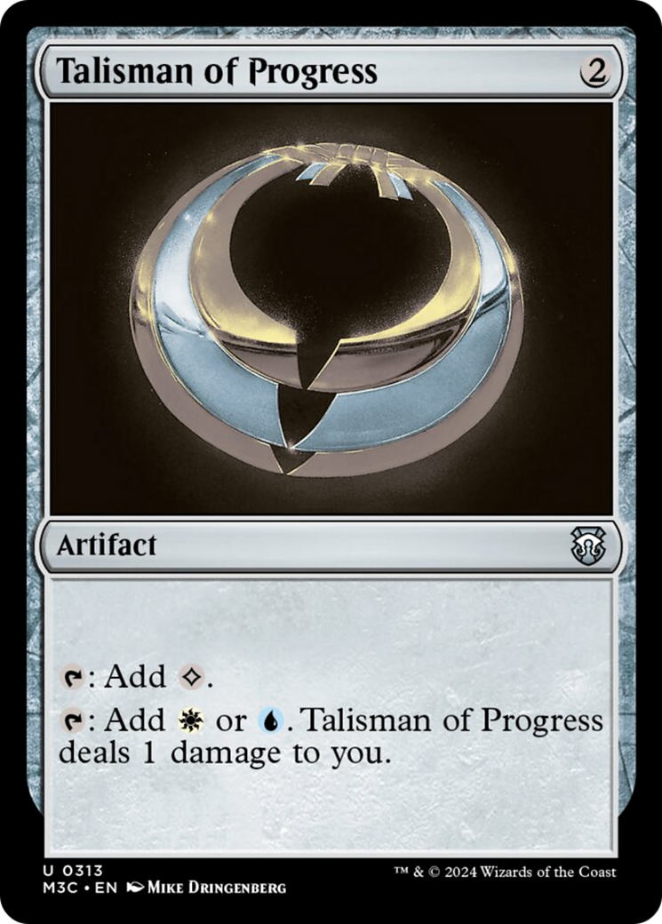 Talisman of Progress (Ripple Foil) [Modern Horizons 3 Commander] | RetroPlay Games