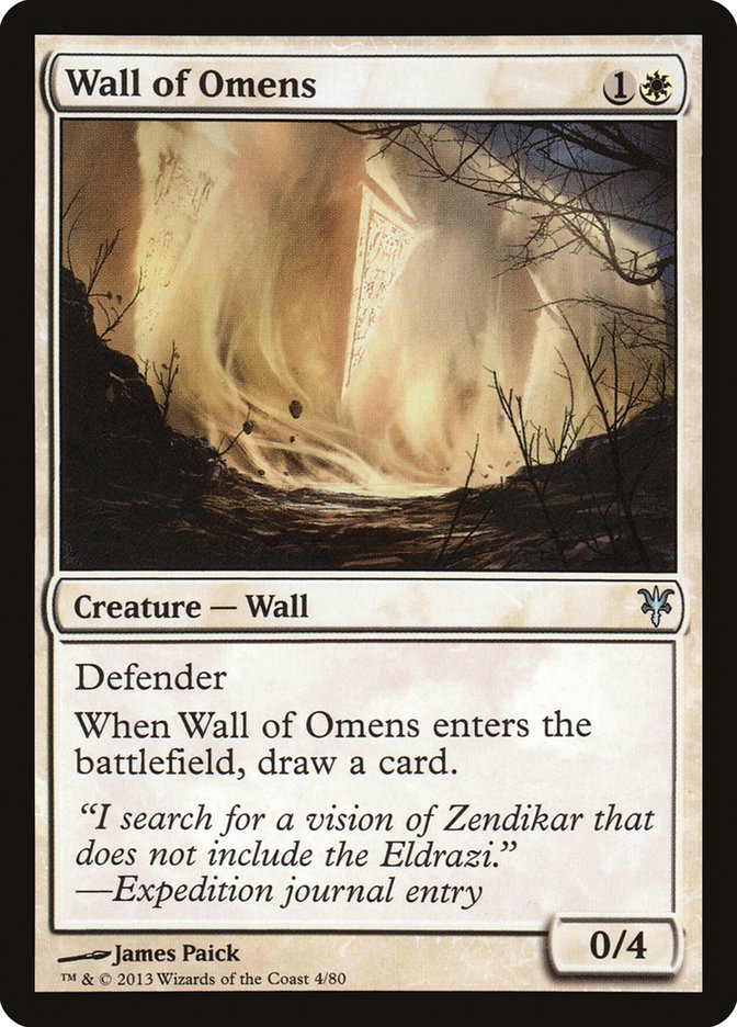 Wall of Omens [Duel Decks: Sorin vs. Tibalt] | RetroPlay Games