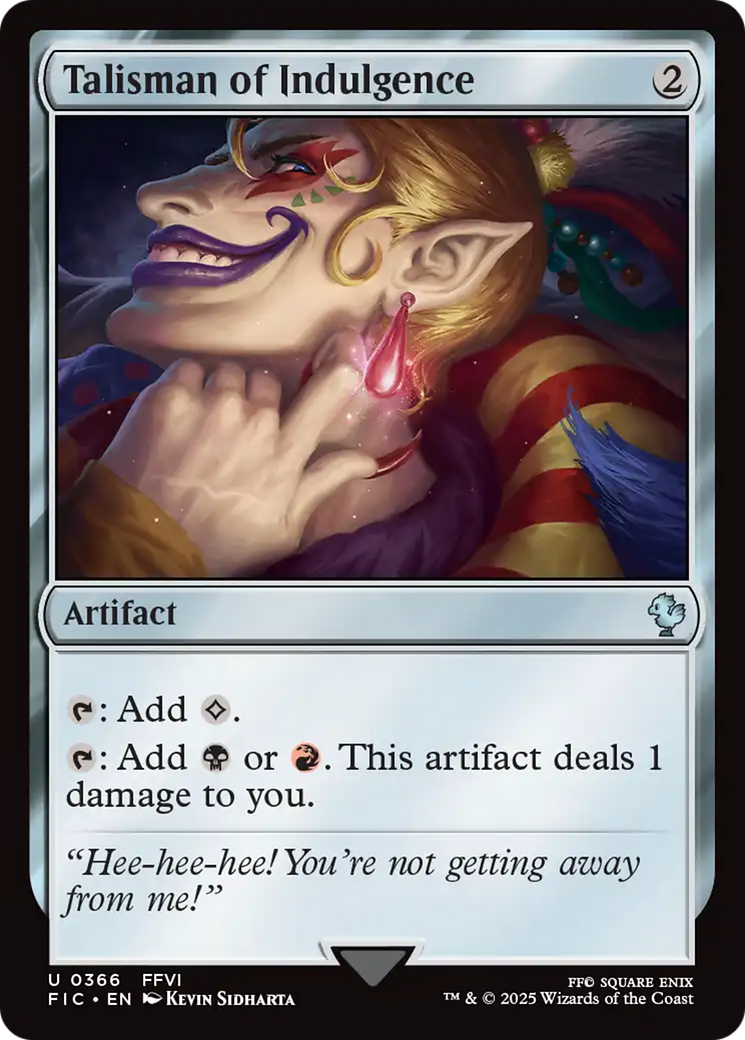 Talisman of Indulgence [FINAL FANTASY Commander] | RetroPlay Games