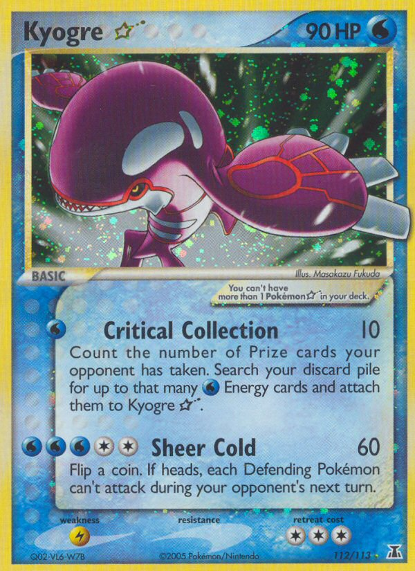 Kyogre Star (112/113) [EX: Delta Species] | RetroPlay Games