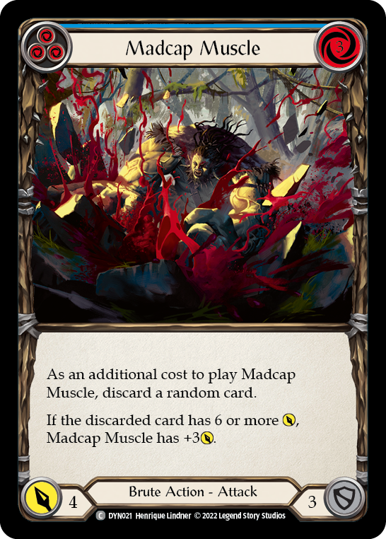 Madcap Muscle (Blue) [DYN021] (Dynasty)  Rainbow Foil | RetroPlay Games
