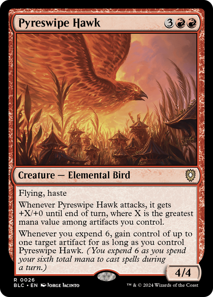 Pyreswipe Hawk [Bloomburrow Commander] | RetroPlay Games