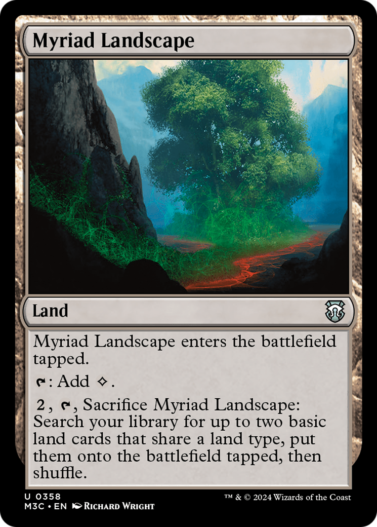 Myriad Landscape (Ripple Foil) [Modern Horizons 3 Commander] | RetroPlay Games