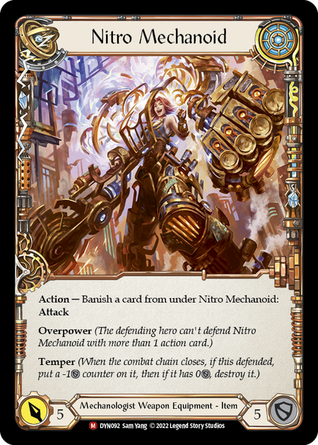 Construct Nitro Mechanoid // Nitro Mechanoid [DYN092] (Dynasty)  Rainbow Foil | RetroPlay Games