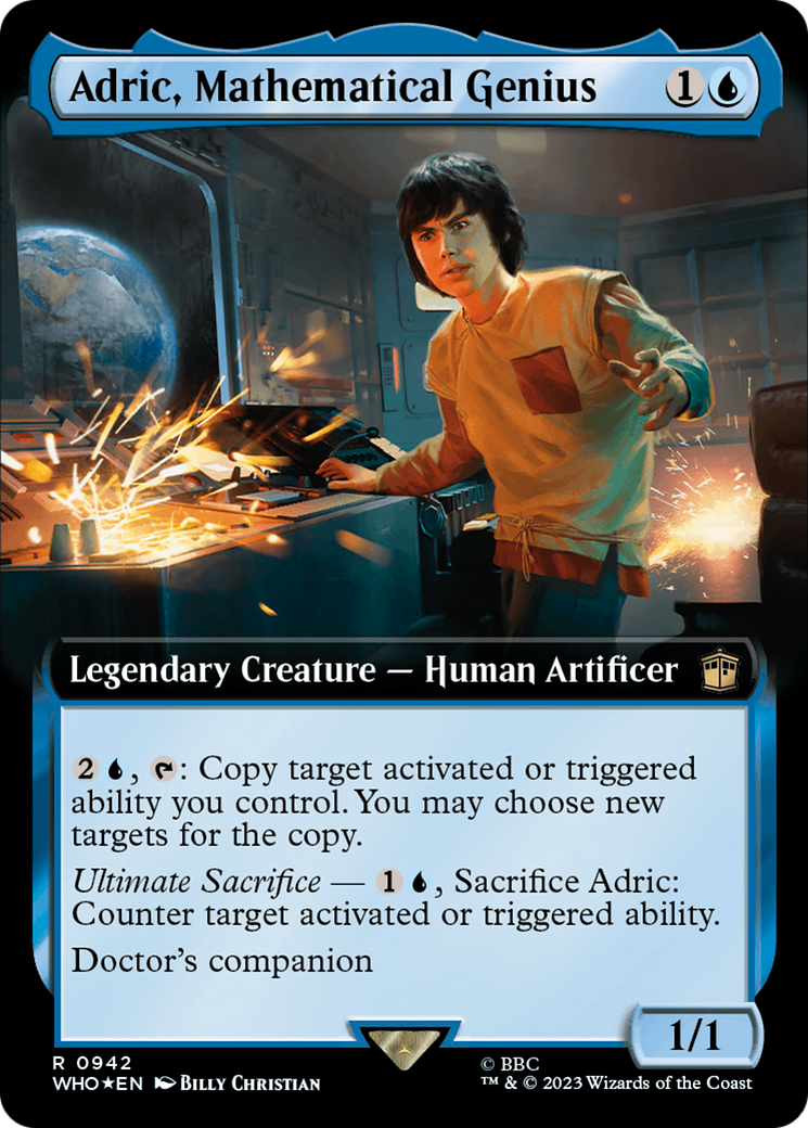 Adric, Mathematical Genius (Extended Art) (Surge Foil) [Doctor Who] | RetroPlay Games