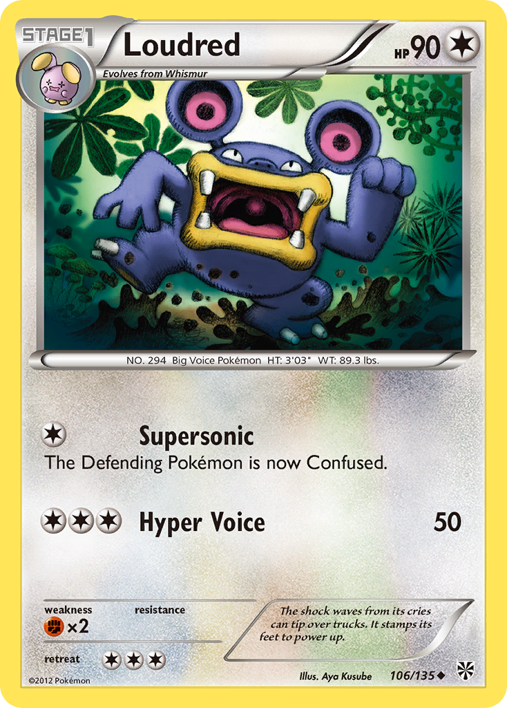 Loudred (106/135) [Black & White: Plasma Storm] | RetroPlay Games