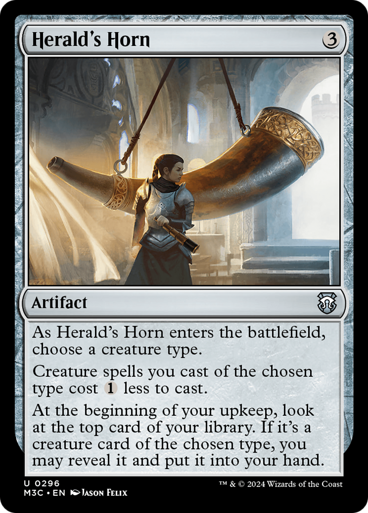 Herald's Horn (Ripple Foil) [Modern Horizons 3 Commander] | RetroPlay Games