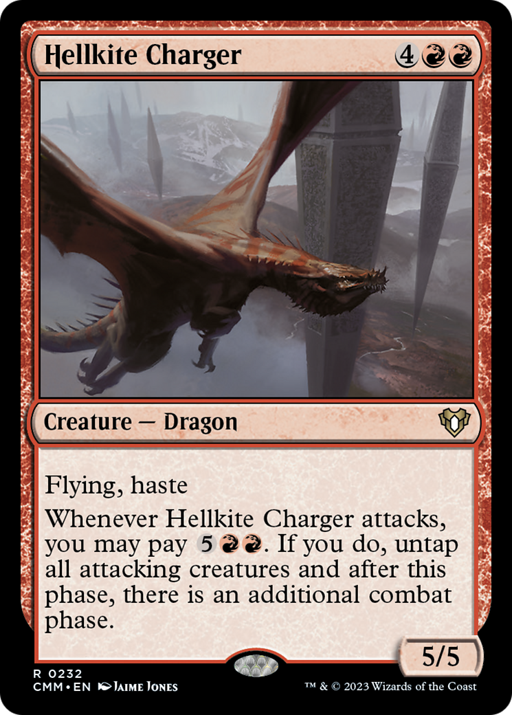 Hellkite Charger (Foil Etched) [Commander Masters] | RetroPlay Games