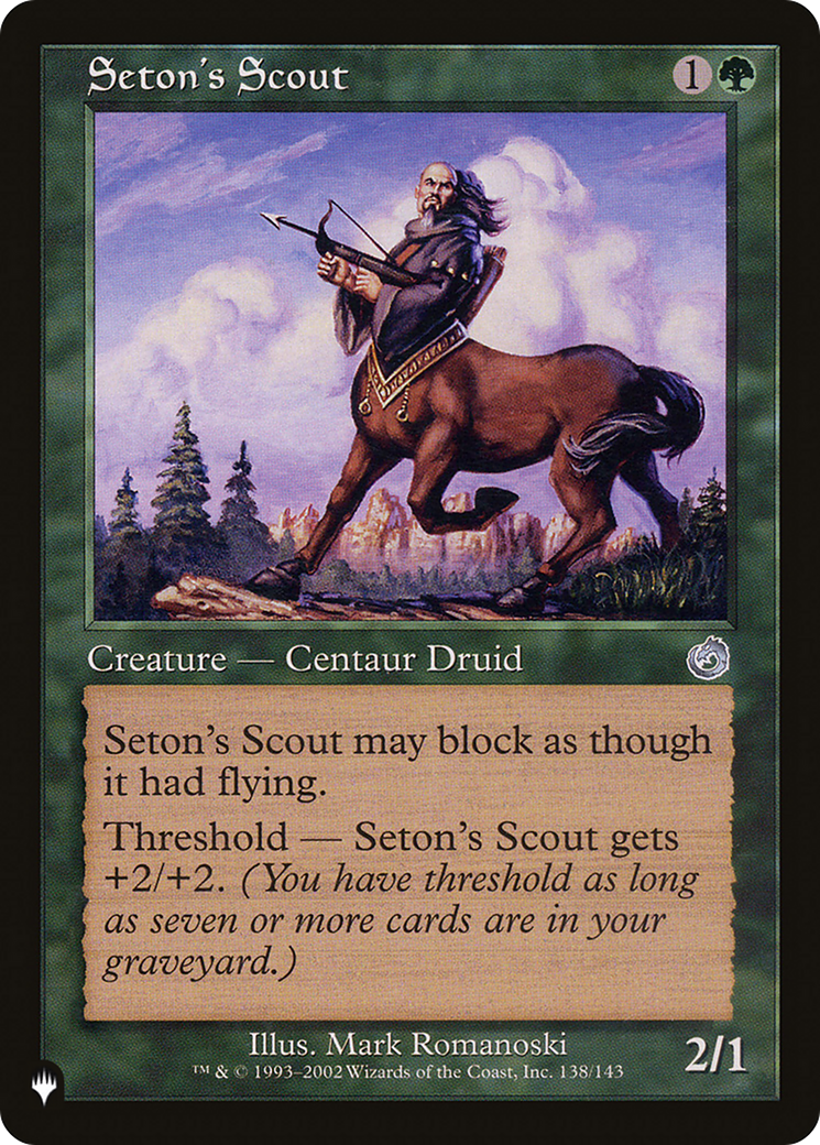 Seton's Scout [The List] | RetroPlay Games