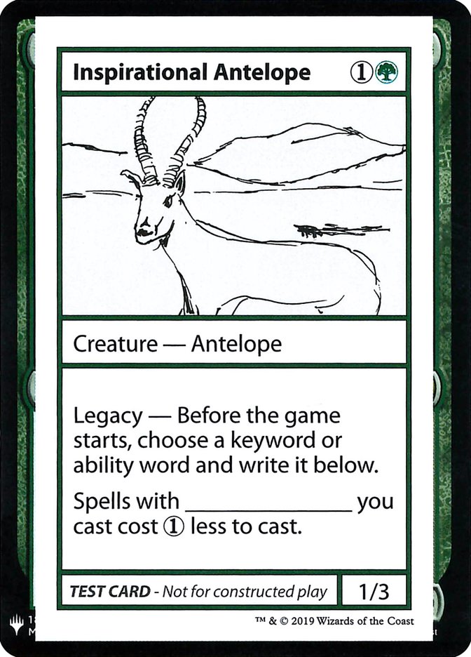 Inspirational Antelope [Mystery Booster Playtest Cards] | RetroPlay Games