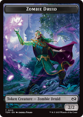 Insect (0022) // Zombie Druid Double-Sided Token [Tarkir: Dragonstorm Commander Tokens] | RetroPlay Games