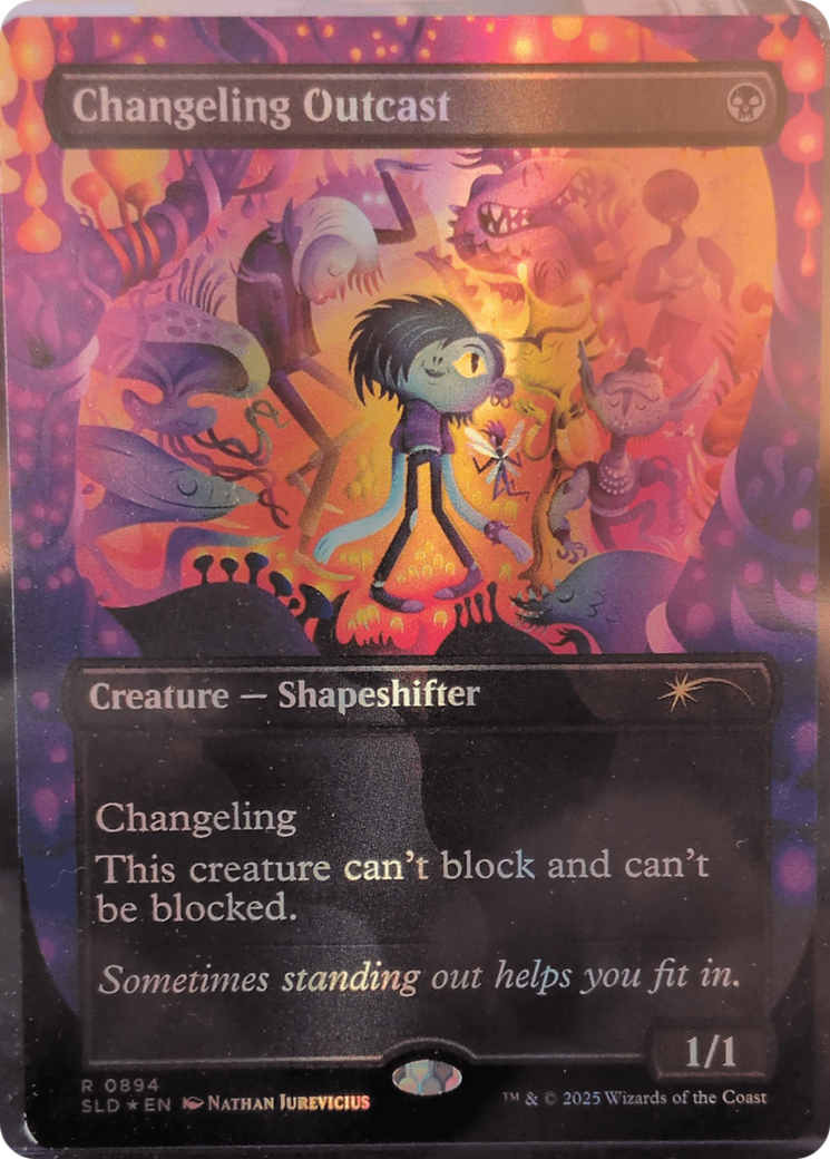 Changeling Outcast (Rainbow Foil) [Secret Lair Drop Series] | RetroPlay Games