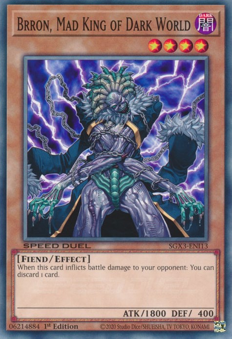 Brron, Mad King of Dark World [SGX3-ENI13] Common | RetroPlay Games