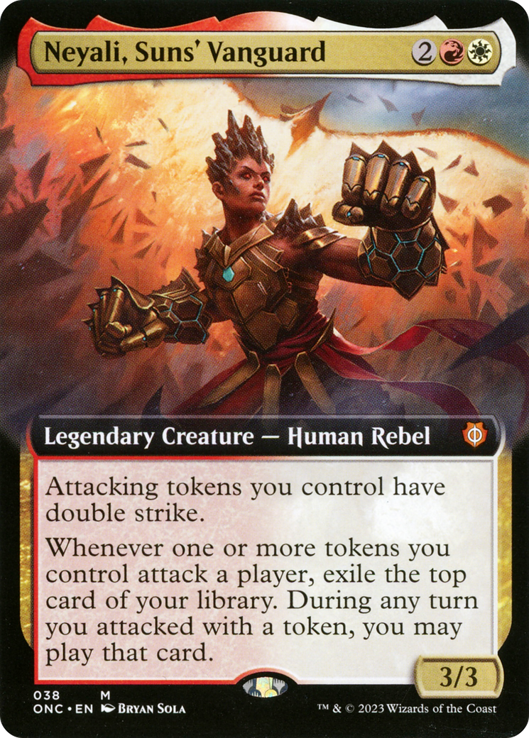 Neyali, Suns' Vanguard (Extended Art) [Phyrexia: All Will Be One Commander] | RetroPlay Games