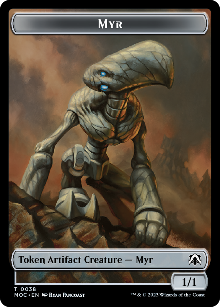 Phyrexian Germ // Myr Double-Sided Token [March of the Machine Commander Tokens] | RetroPlay Games
