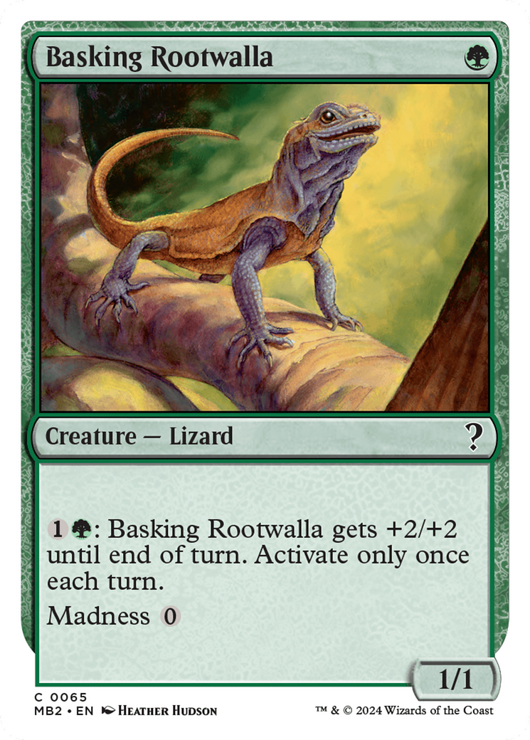 Basking Rootwalla (White Border) [Mystery Booster 2] | RetroPlay Games