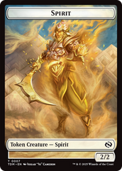 Spirit (0006) // Spirit (0007) Double-Sided Token [Tarkir: Dragonstorm Tokens] | RetroPlay Games