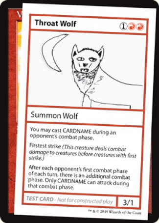 Throat Wolf (2021 Edition) [Mystery Booster Playtest Cards] | RetroPlay Games