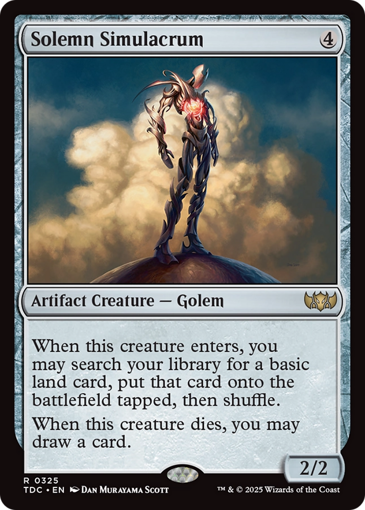 Solemn Simulacrum [Tarkir: Dragonstorm Commander] | RetroPlay Games