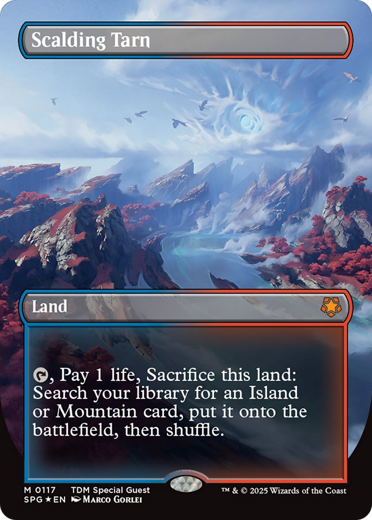 Scalding Tarn (Borderless) (Dragonscale Foil) [Tarkir: Dragonstorm Special Guests] | RetroPlay Games