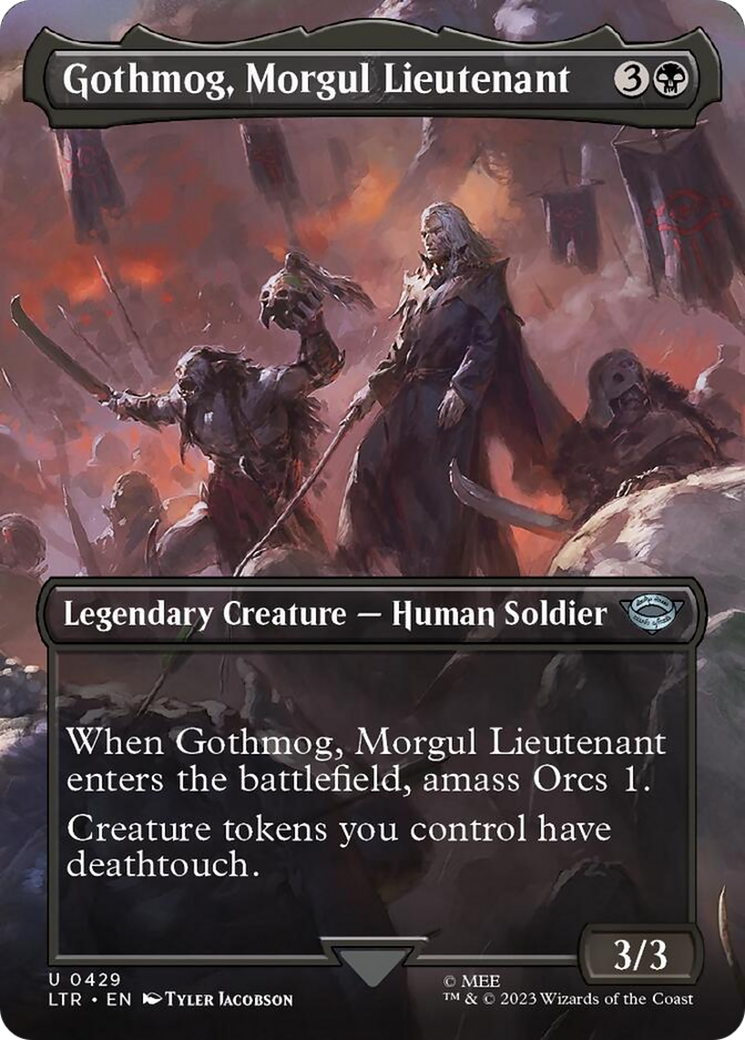 Gothmog, Morgul Lieutenant (Borderless Alternate Art) [The Lord of the Rings: Tales of Middle-Earth] | RetroPlay Games