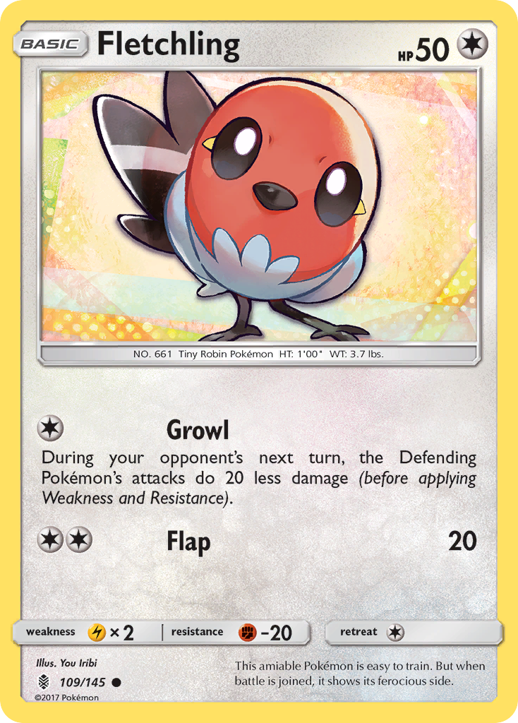 Fletchling (109/145) [Sun & Moon: Guardians Rising] | RetroPlay Games