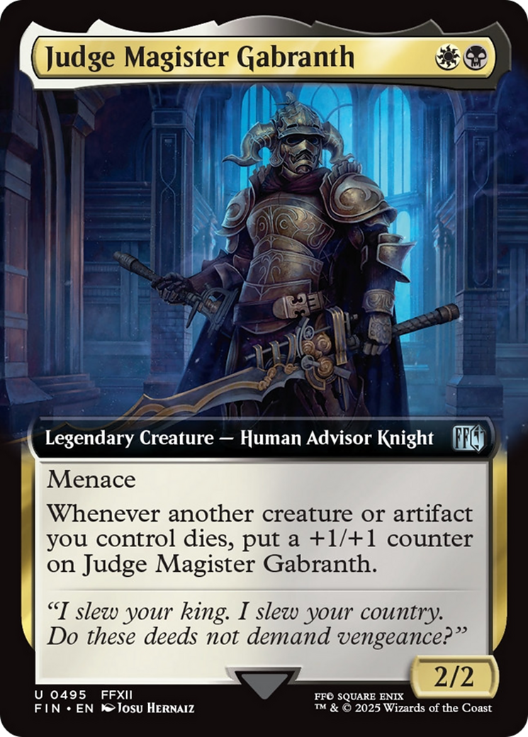 Judge Magister Gabranth (Extended Art) [FINAL FANTASY] | RetroPlay Games