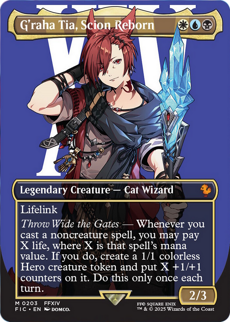 G'raha Tia, Scion Reborn (Borderless) [FINAL FANTASY Commander] | RetroPlay Games