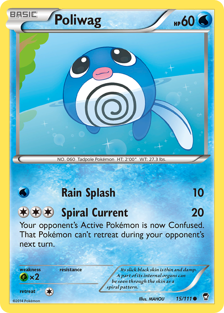 Poliwag (15/111) [XY: Furious Fists] | RetroPlay Games