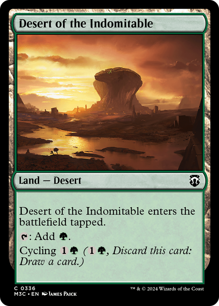 Desert of the Indomitable (Ripple Foil) [Modern Horizons 3 Commander] | RetroPlay Games