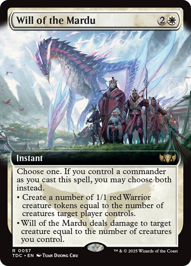 Will of the Mardu (Extended Art) [Tarkir: Dragonstorm Commander] | RetroPlay Games