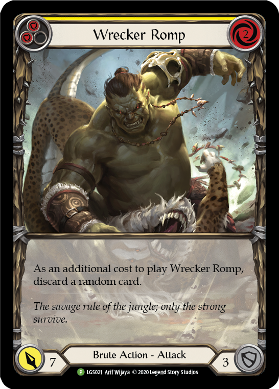 Wrecker Romp (Yellow) [LGS021] (Promo)  Rainbow Foil | RetroPlay Games