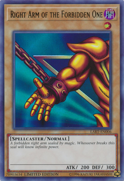 Right Arm of the Forbidden One [LART-EN006] Ultra Rare | RetroPlay Games