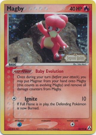 Magby (58/92) (Stamped) [EX: Legend Maker] | RetroPlay Games