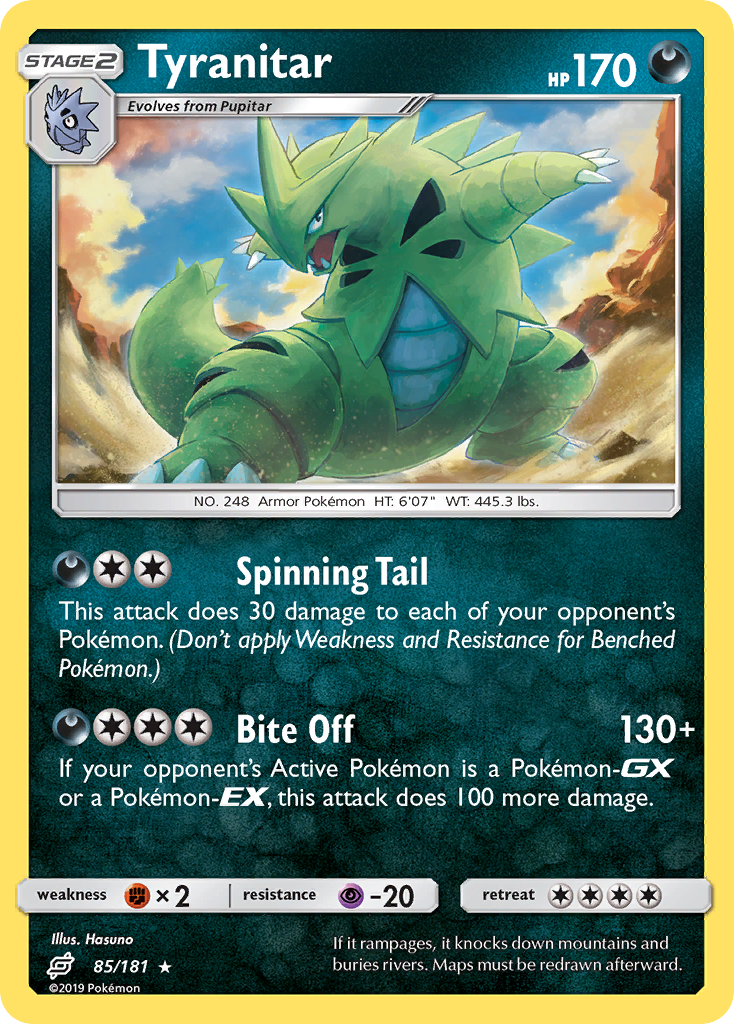 Tyranitar (85/181) [Sun & Moon: Team Up] | RetroPlay Games