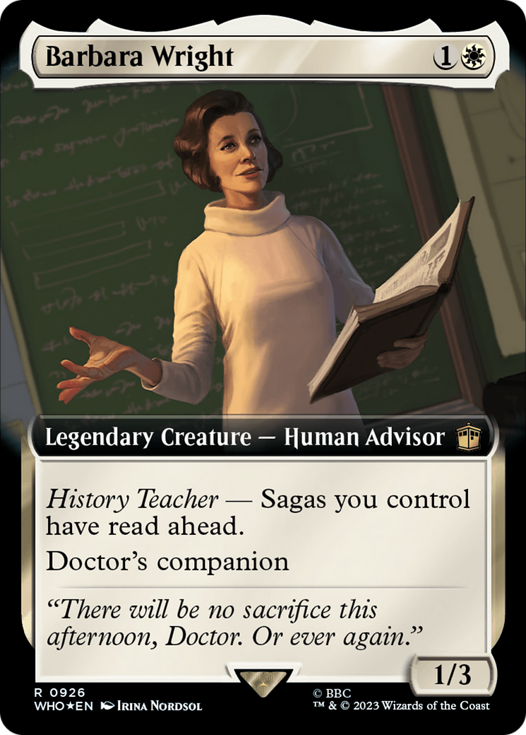 Barbara Wright (Extended Art) (Surge Foil) [Doctor Who] | RetroPlay Games