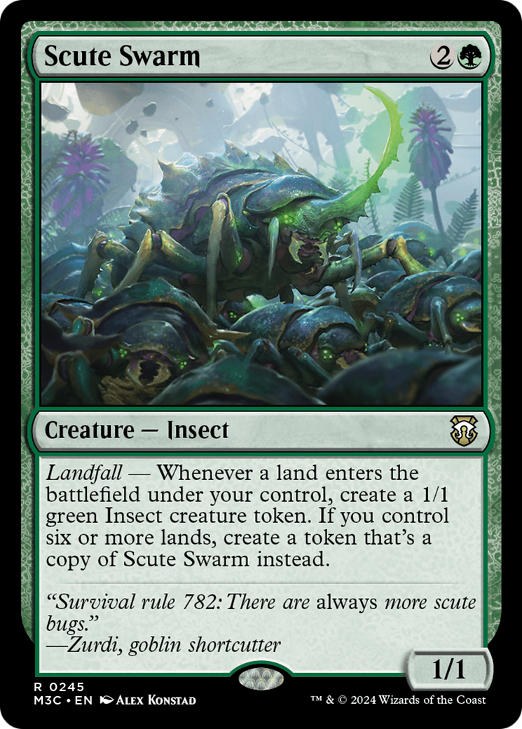 Scute Swarm (Ripple Foil) [Modern Horizons 3 Commander] | RetroPlay Games