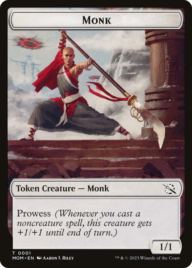 Monk // Phyrexian Saproling Double-Sided Token [March of the Machine Tokens] | RetroPlay Games