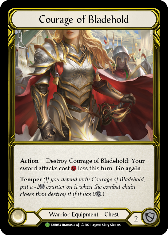 Courage of Bladehold (Golden) [FAB073] (Promo)  Cold Foil | RetroPlay Games