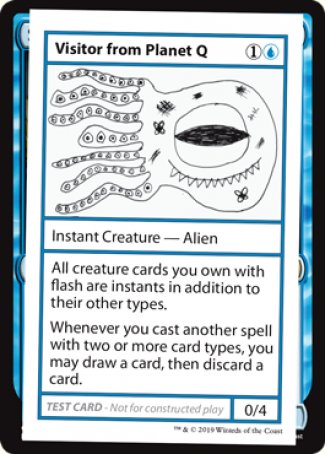 Visitor from Planet Q (2021 Edition) [Mystery Booster Playtest Cards] | RetroPlay Games