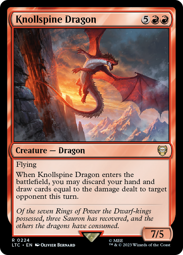 Knollspine Dragon [The Lord of the Rings: Tales of Middle-Earth Commander] | RetroPlay Games