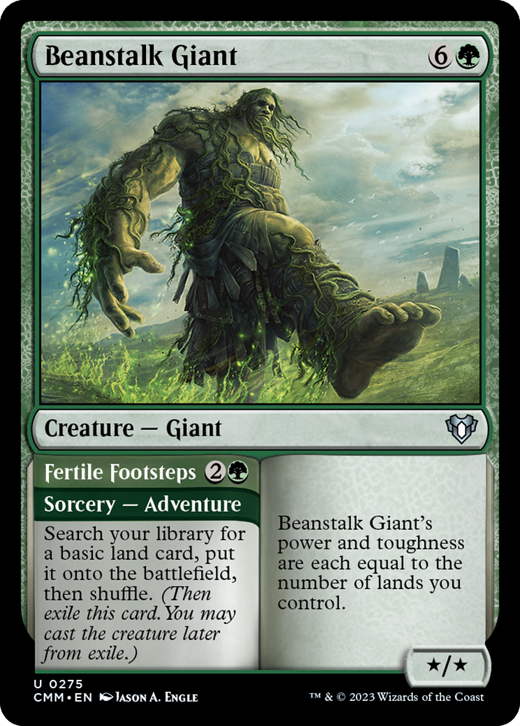 Beanstalk Giant // Fertile Footsteps [Commander Masters] | RetroPlay Games